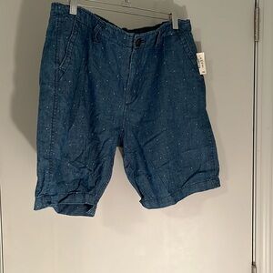 Aeropostale men shorts, size 33, denim with little sail boats all over shorts.